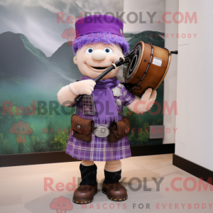 Lavender Bagpipe mascot...