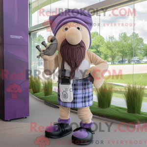 Lavender Bagpipe mascot...