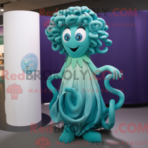 Máscara de Medusa Ciana com...