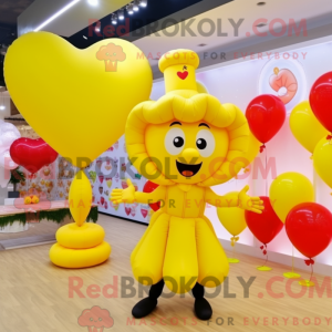 Yellow Heart Shaped...