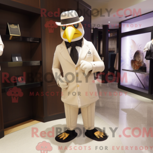 Cream Blackbird mascot...