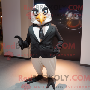 Crème Merel mascottekostuum...