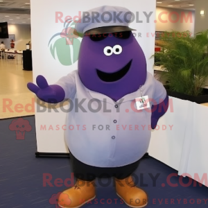Navy Eggplant mascot...