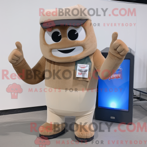 Tan Ice Maskottchen Kostüm...