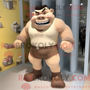 Máscara Beige Strongman com...