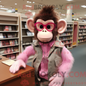 Pink Monkey maskot...