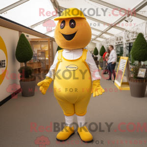 Gul Petanque Ball maskot...