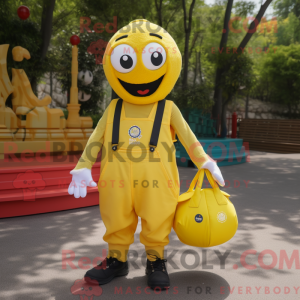 Gul Petanque Ball maskot...