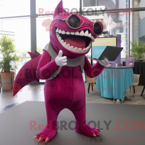 Magenta Megalodon máscara...