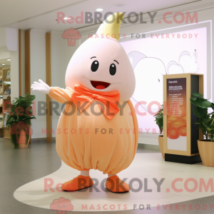Peach Ray maskot kostume...