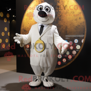 Personaggio mascotte bianco...