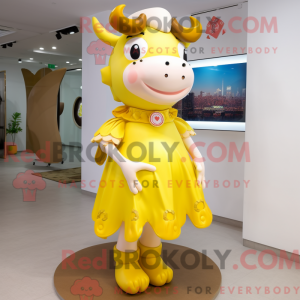 Yellow Cow maskot...
