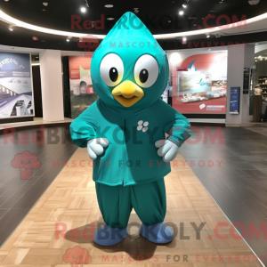 Blågrøn Pendant maskot...