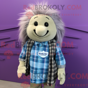 Lavendel Porcupine maskot...
