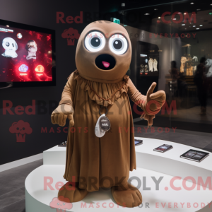 Brun spøkelse maskot drakt...