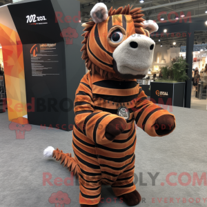 Rust Zebra-maskotdraktfigur...