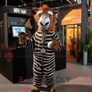 Rust Zebra-maskotdraktfigur...