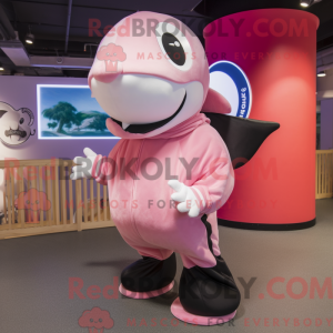 Pink Killer Whale maskot...