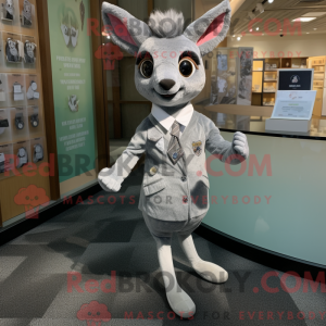 Grå rådyr maskot kostume...