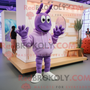 Lavender Lobster mascot...