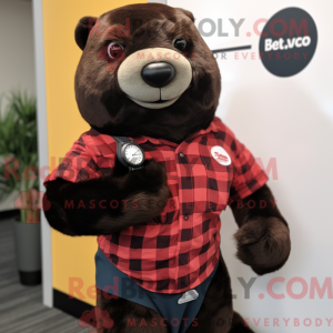 Black Seal mascot costume...