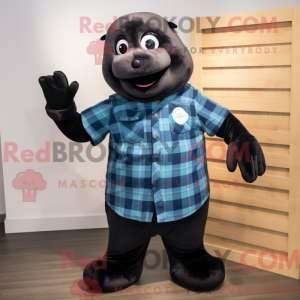 Black Seal-mascottekostuum...