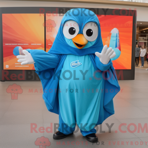 Personaggio mascotte blu...