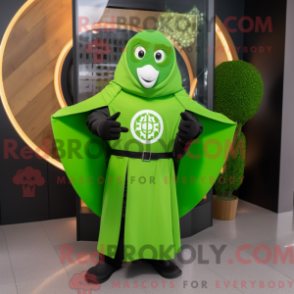 Fantasia de mascote Escudo Celta verde-lima com moletom e luvas - Mascotes do Escudo Celta - REBROKO_310171 - RedBrokoly.com