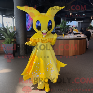 Personaggio mascotte giallo...