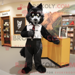Black Say Wolf maskot...