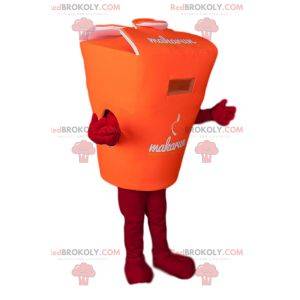 Oranje bento box mascotte