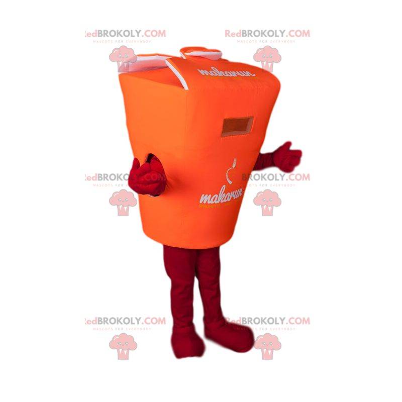 Mascote da caixa bento laranja