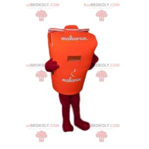 Mascote da caixa bento laranja