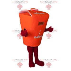 Oranje bento box mascotte