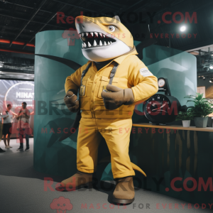 Gul Megalodon maskot...