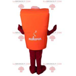 Mascote da caixa bento laranja