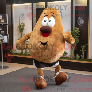 Brun pott maskot draktfigur...