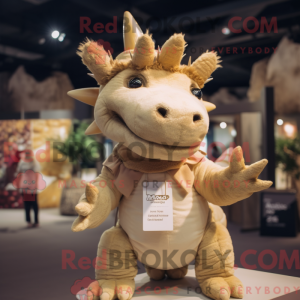 Beige Stegosaurus...