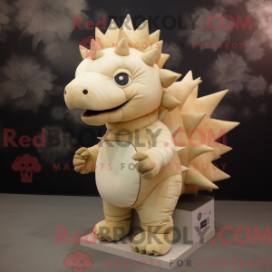 Beige Stegosaurus...