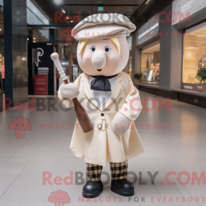 Beige Bagpipe mascot...
