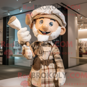 Beige sækkepibe maskot...
