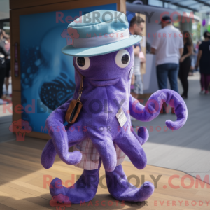 Lavendel Octopus mascotte...