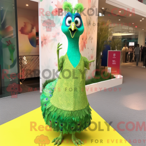Postava maskota Lime Green...