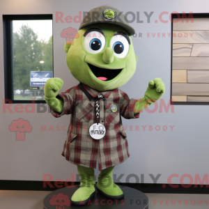 Oliwkowy zegarek na rękę...