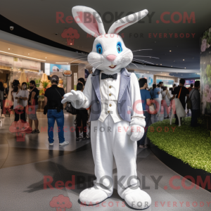 Mascotte de lapin blanc...