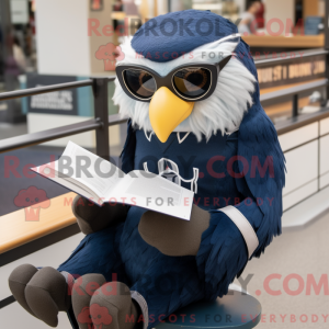 Navy Hawk mascot costume...