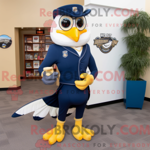 Navy Hawk maskot kostume...