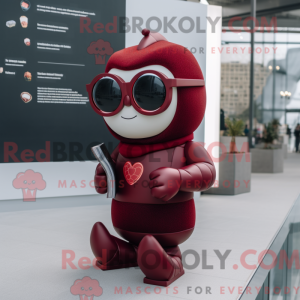 Maroon Arrow Of Love mascot...