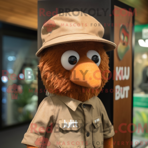 Rust Kiwi-maskotdraktfigur...