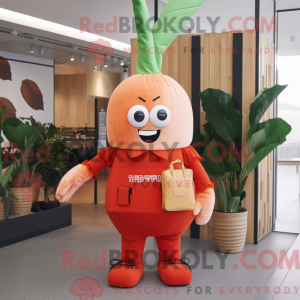Rust Radish mascot costume...